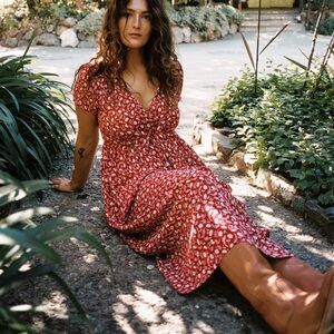 Christy Dawn - Simple Dawn Dress - Currant Floral - Medium